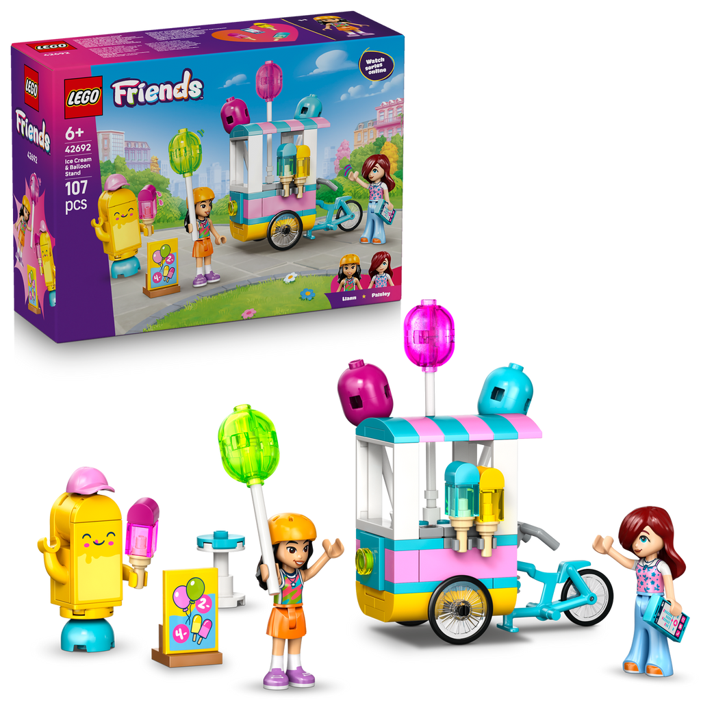 LEGO® Friends Ice Cream & Balloon Stand - Đồ chơi lắp ráp Quầy Kem và Bong Bóng 42692 LEGO - ảnh 2 - Lego Sets