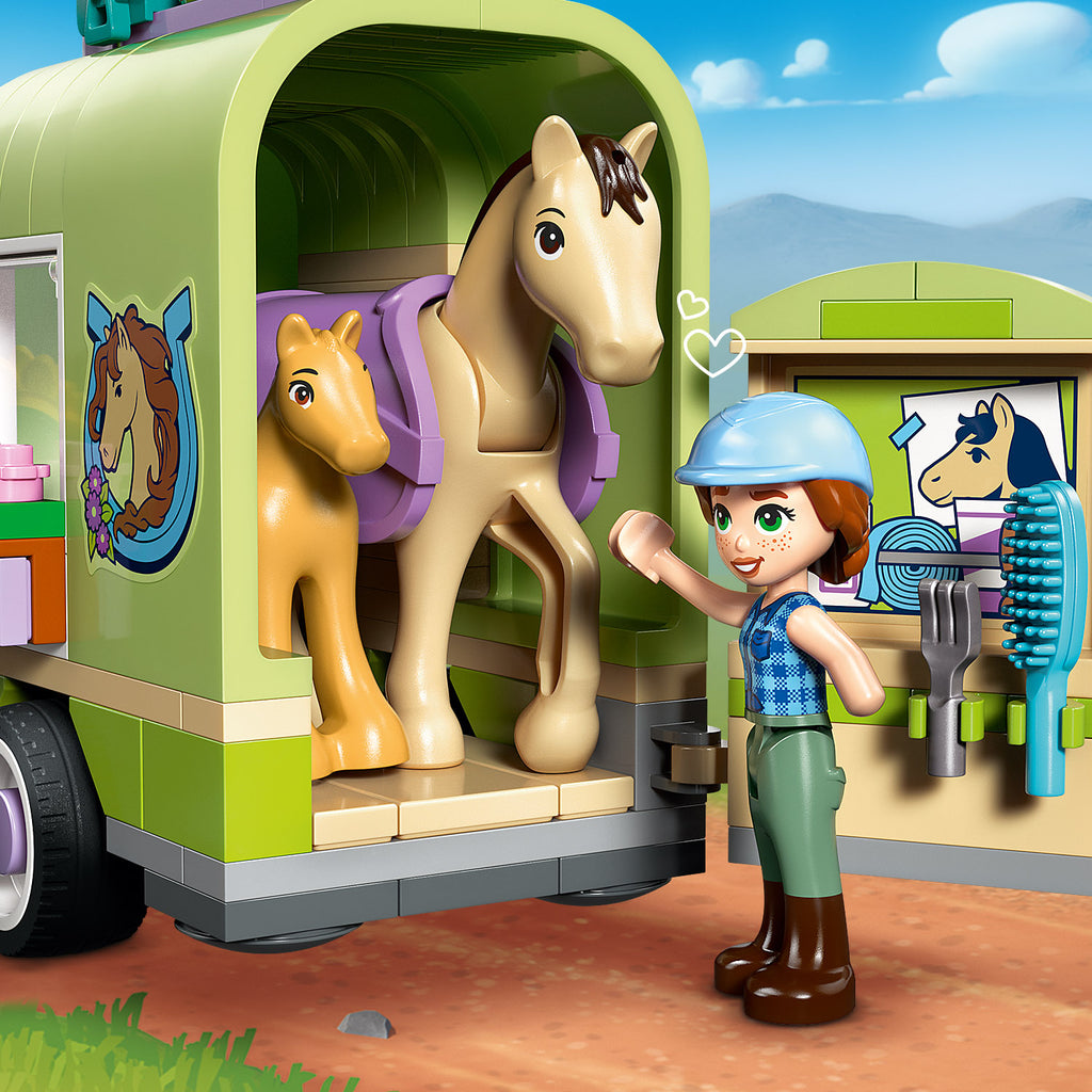 LEGO® Friends Horse & Baby Foal Trailer - Đồ Chơi Lắp Ráp Xe Kéo Ngựa LEGO 42695 - Hình ảnh bổ sung 6