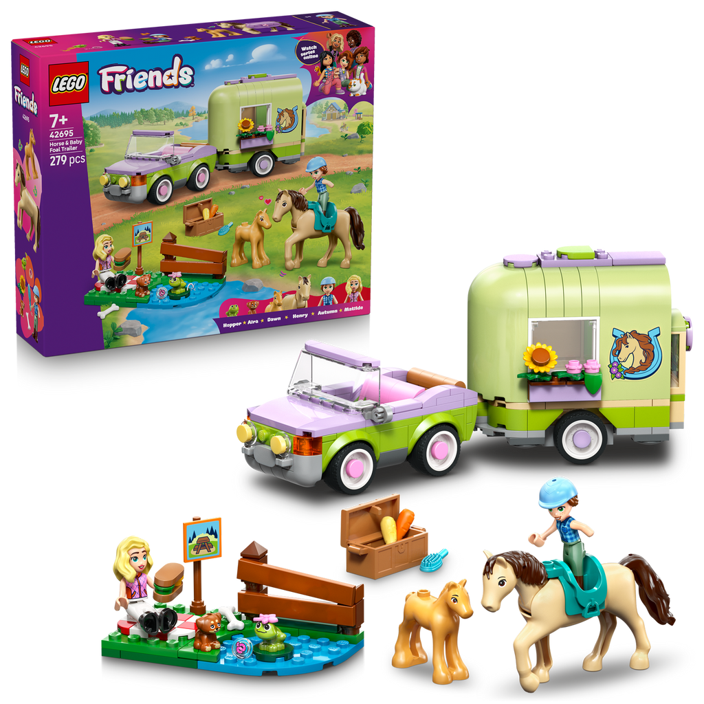 LEGO® Friends Horse & Baby Foal Trailer - Đồ Chơi Lắp Ráp Xe Kéo Ngựa LEGO 42695 LEGO - ảnh 2 - Đồ chơi lắp ráp
