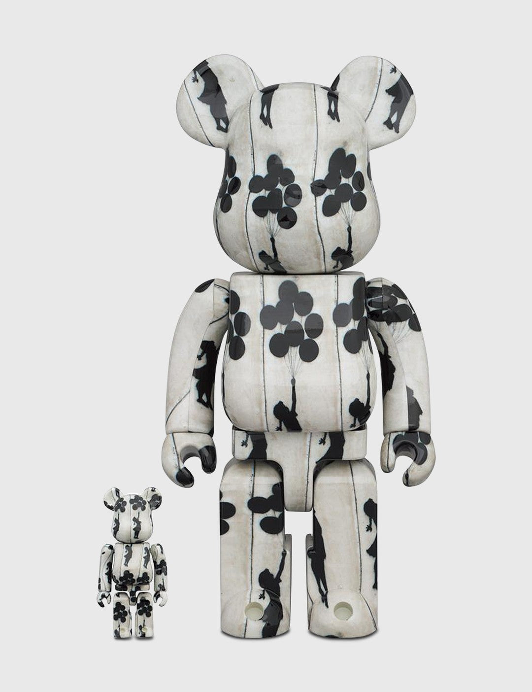 Be@rbrick Flying Balloons Girl 100％ & 400％ Set - Mô hình Art Toys Sưu Tầm Medicom Toy
