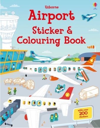 Sách - Anh: Airport Sticker & Colouring Book