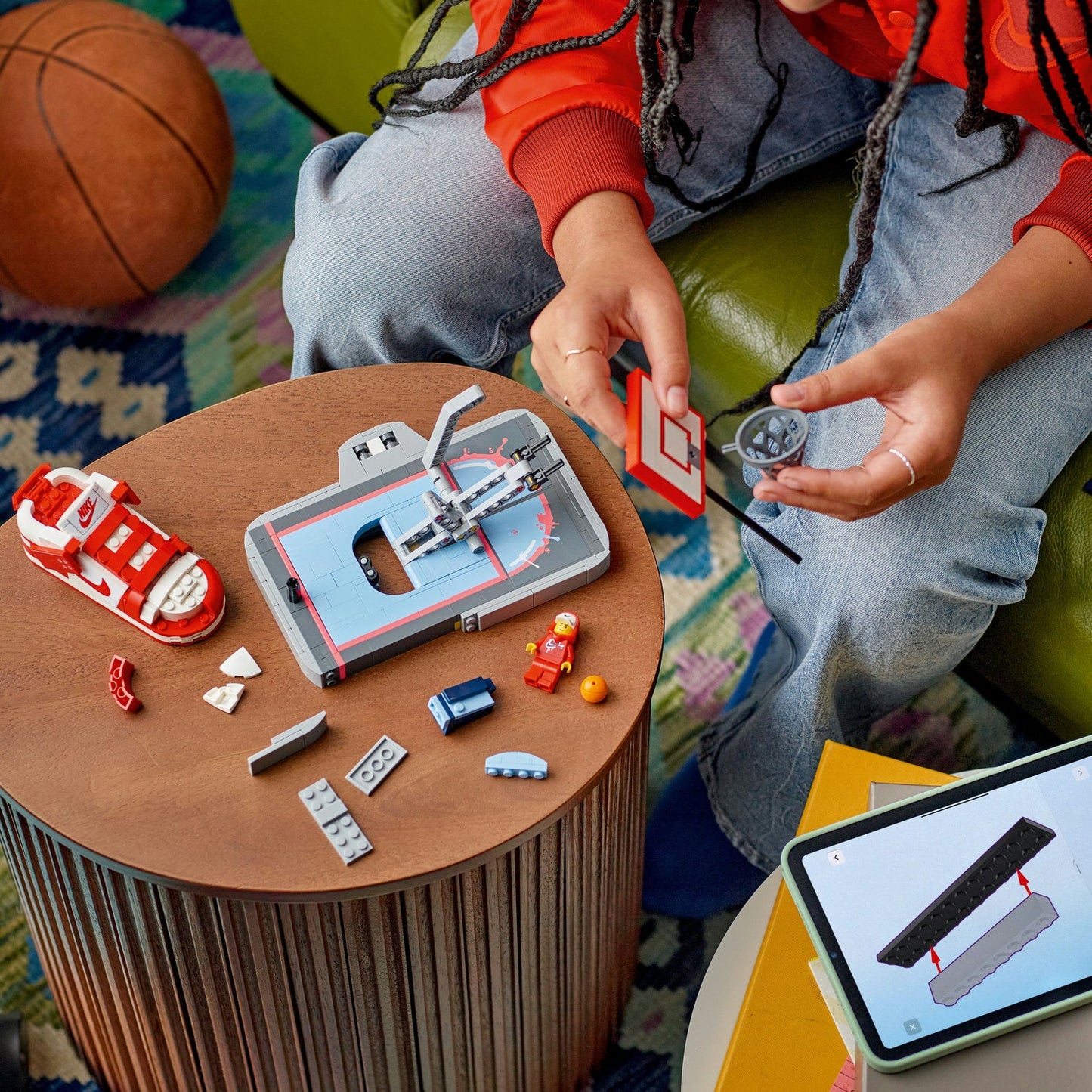 LEGO® Nike Dunk Trickshot - Bộ Lắp Ráp Giày Nike Dunk & Sân Bóng Rổ - LEGO 43021 - Hình ảnh bổ sung 5