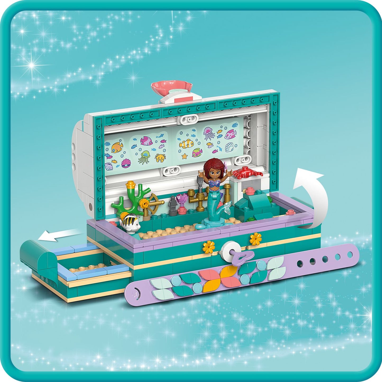 LEGO® Disney™ Ariel’s Treasure Chest - Đồ chơi lắp ráp Rương Kho Báu Nàng Tiên Cá - LEGO 43229 - Hình ảnh bổ sung 6