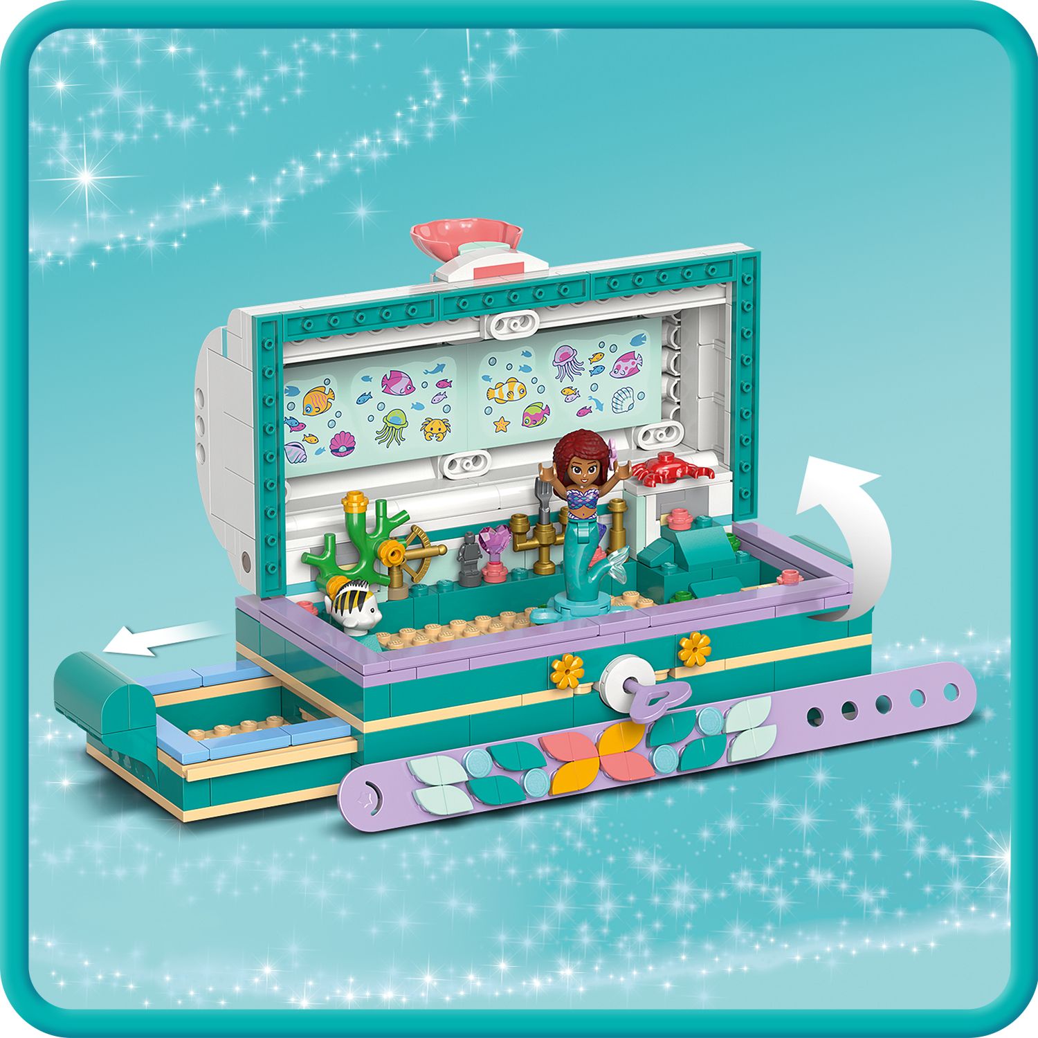 LEGO® Disney™ Ariel’s Treasure Chest - Đồ chơi lắp ráp Rương Kho Báu Nàng Tiên Cá - LEGO 43229 - Hình ảnh bổ sung 6