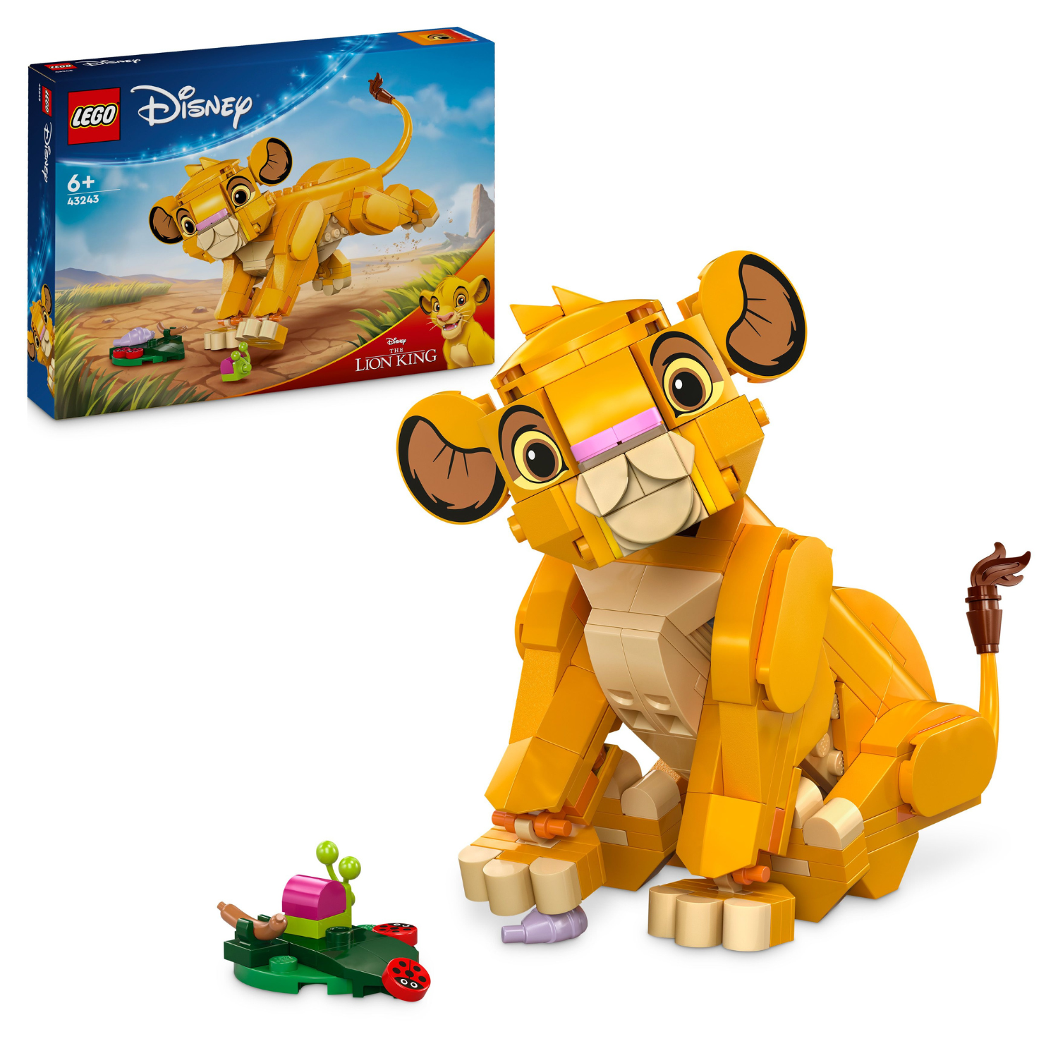 LEGO® Disney™ Simba the Lion King Cub - Đồ Chơi Lắp Ráp Mô Hình Vua Sư Tử LEGO 43243 - Hình ảnh bổ sung 9