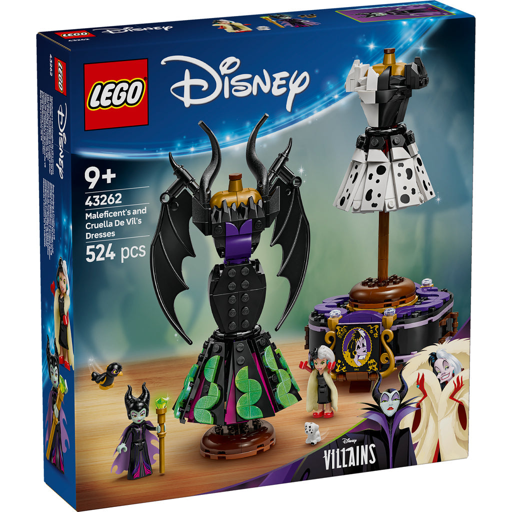 LEGO® Disney™ Villains Maleficent’s and Cruella De Vil’s Dresses - Bộ Lắp Ráp Váy Phản Diện Disney - LEGO 43262 - Hình ảnh sản phẩm