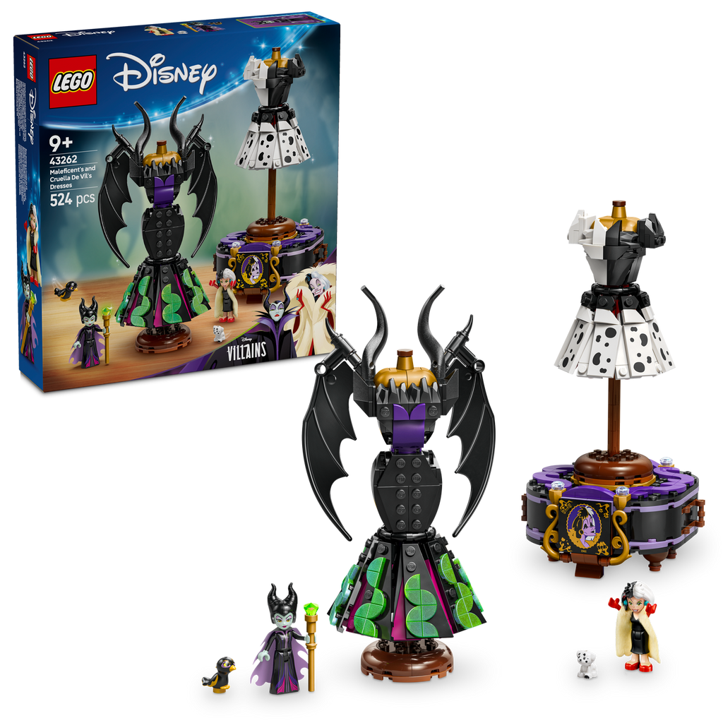 LEGO® Disney™ Villains Maleficent’s and Cruella De Vil’s Dresses - Bộ Lắp Ráp Váy Phản Diện Disney - LEGO 43262 LEGO - ảnh 4 