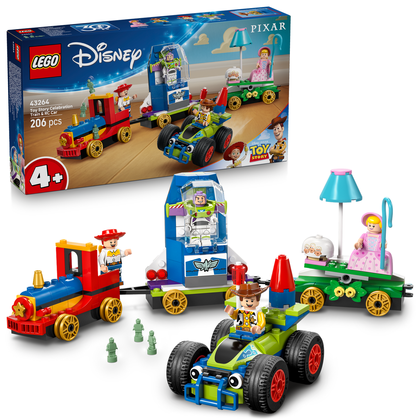 LEGO® Disney™ & Pixar's Toy Story Celebration Train & RC Car - Đồ Chơi Lắp Ráp Đoàn Tàu Kỷ Niệm (43264)