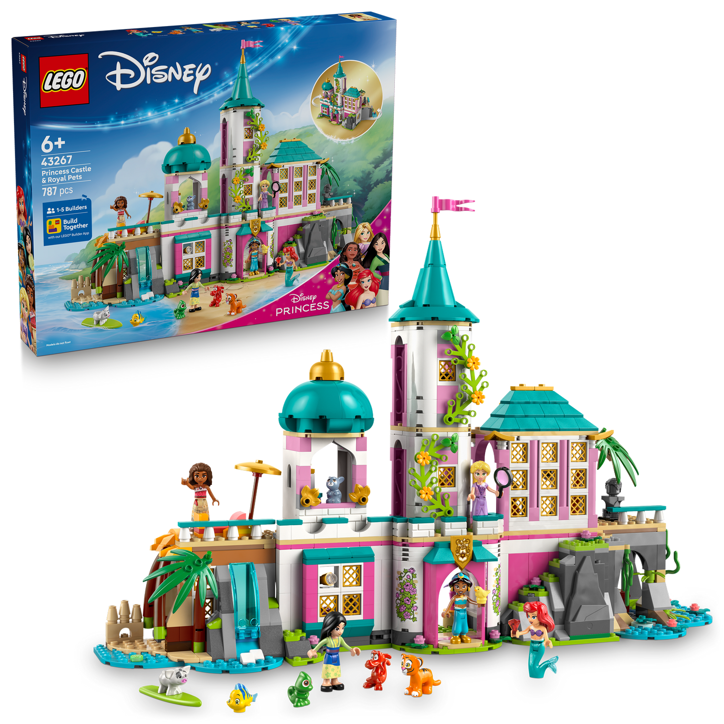 LEGO® Disney™ Princess Castle & Royal Pets - Đồ Chơi Lắp Ráp Lâu Đài Công Chúa Disney - LEGO 43267 - Hình ảnh bổ sung 9