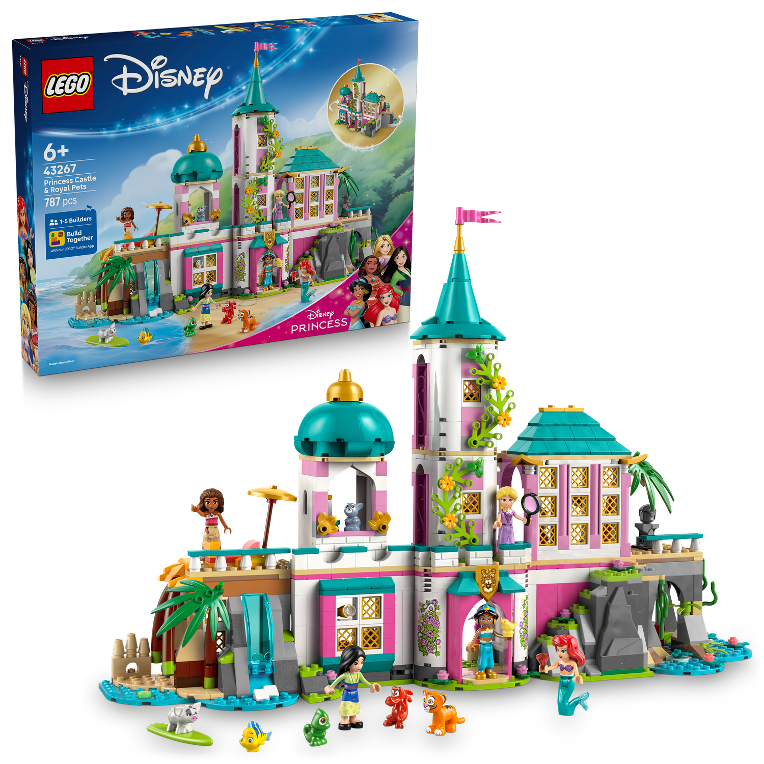 LEGO® Disney™ Princess Castle & Royal Pets - Đồ Chơi Lắp Ráp Lâu Đài Công Chúa Disney - LEGO 43267 - Hình ảnh bổ sung 9