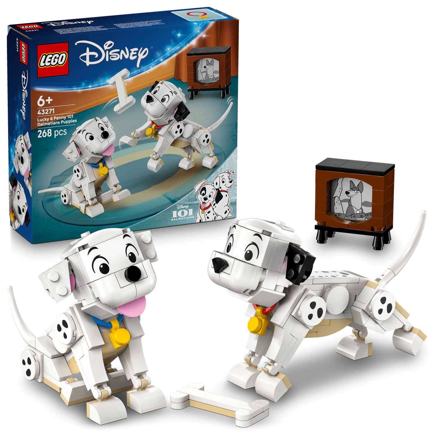 LEGO® Disney™ Lucky & Penny 101 Dalmatians Puppies - Đồ Chơi Lắp Ráp 101 Chú Chó Đốm LEGO 43271