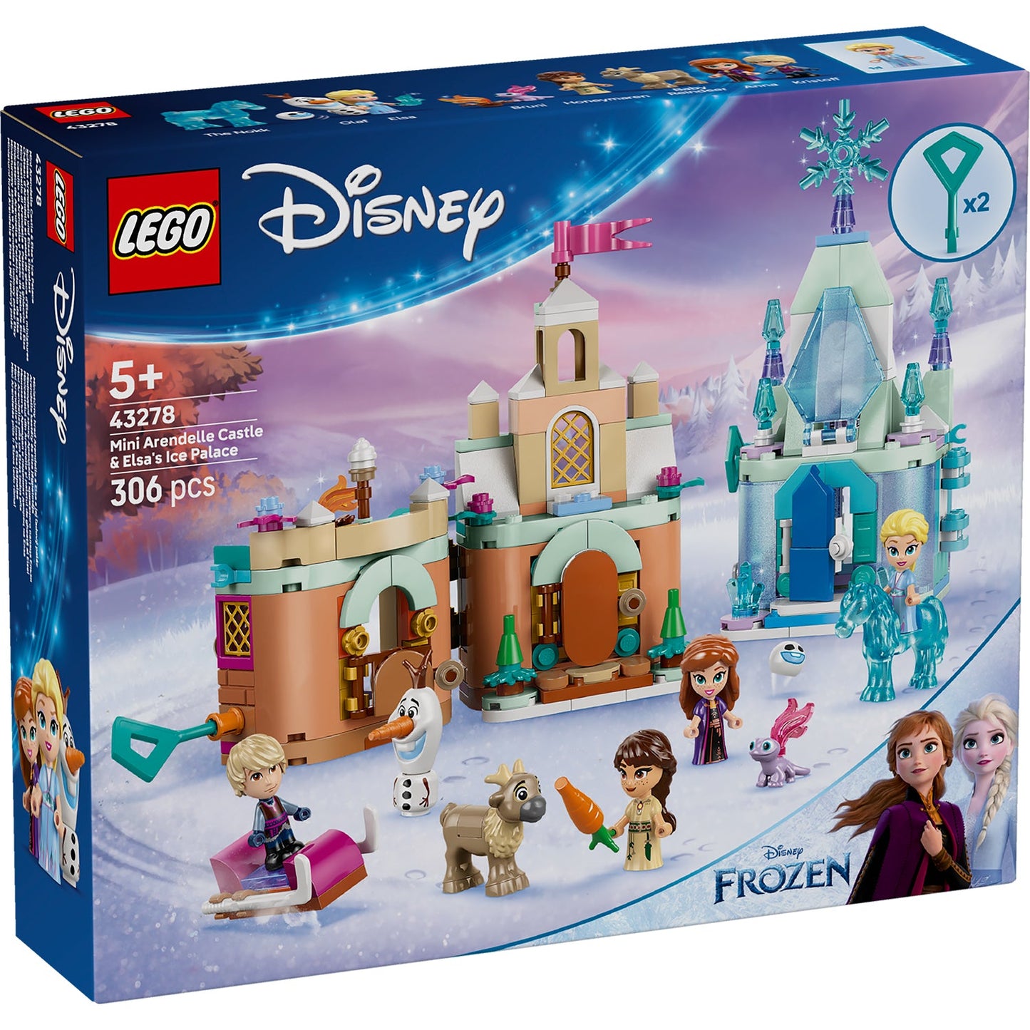 LEGO® Disney™ Mini Arendelle Castle & Elsa's Ice Palace - Đồ Chơi Lắp Ráp Lâu Đài Frozen 2 - LEGO 43278 - Hình ảnh sản phẩm