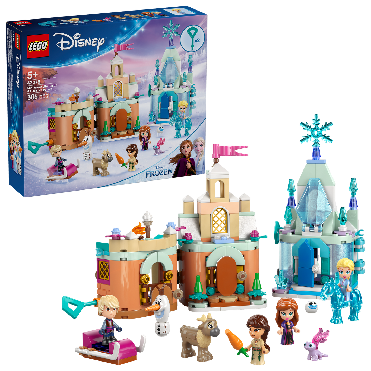 LEGO® Disney™ Mini Arendelle Castle & Elsa's Ice Palace - Đồ Chơi Lắp Ráp Lâu Đài Frozen 2 - LEGO 43278 LEGO - ảnh 5 - LEGO D