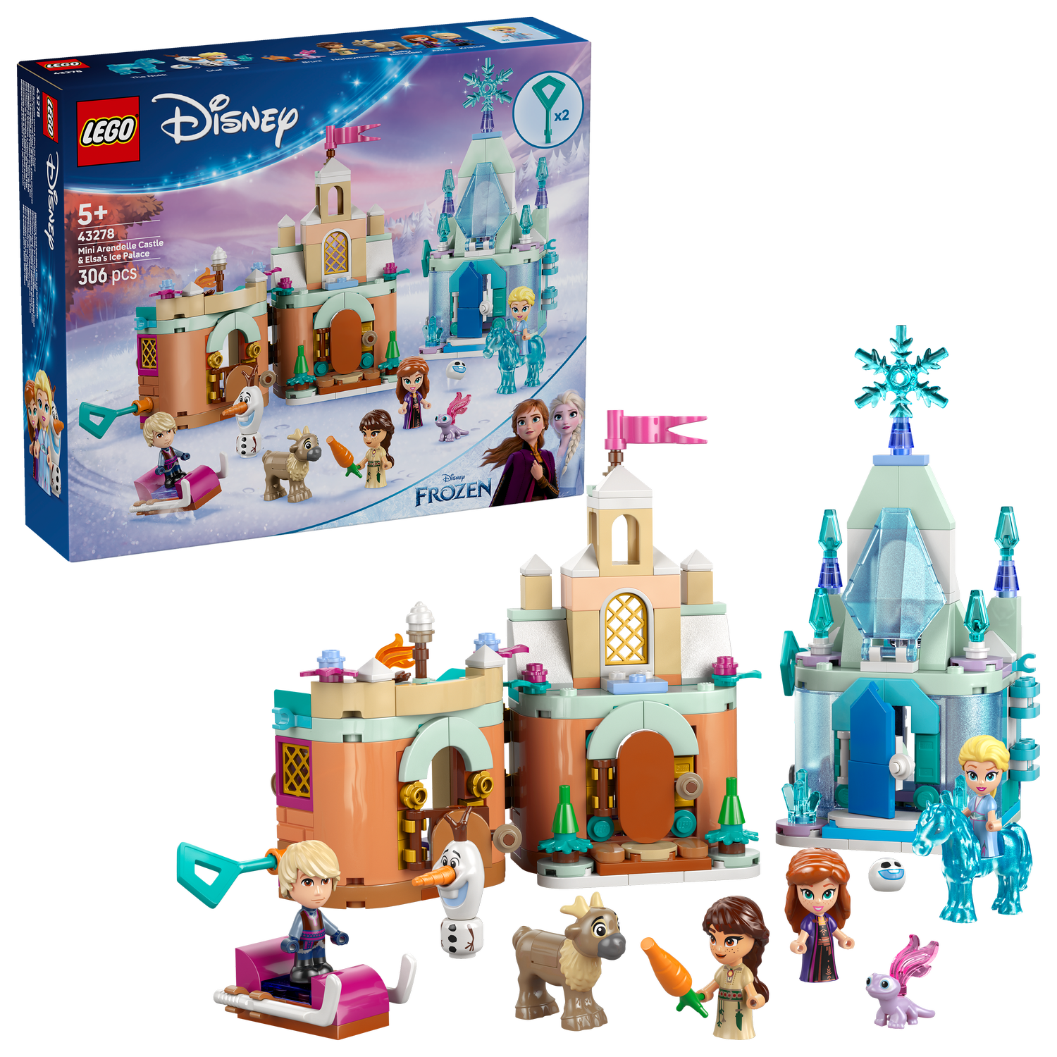 LEGO® Disney™ Mini Arendelle Castle & Elsa's Ice Palace - Đồ Chơi Lắp Ráp Lâu Đài Frozen 2 - LEGO 43278 LEGO - ảnh 5 - LEGO D