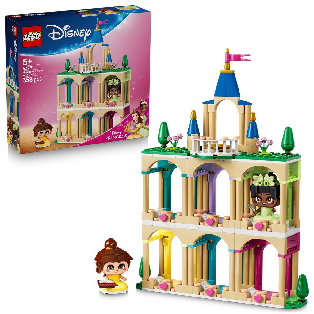 LEGO® | Disney Princess Mini Belle & Tiana with Castle - Bộ Lắp Ráp Lâu Đài Công Chúa Disney - LEGO 43291 - Hình ảnh bổ sung 9