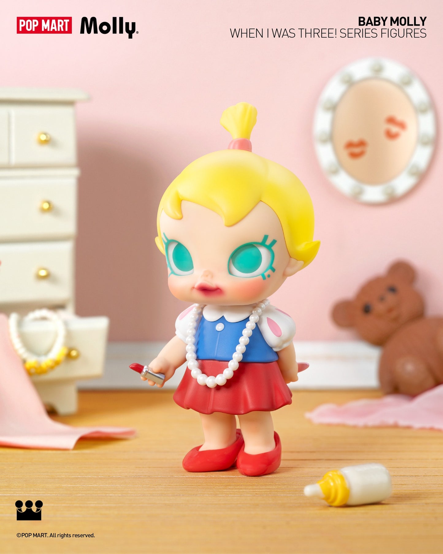 Baby Molly When I was Three！Series Figures - Mô Hình Blind Box Pop Mart Chính Hãng