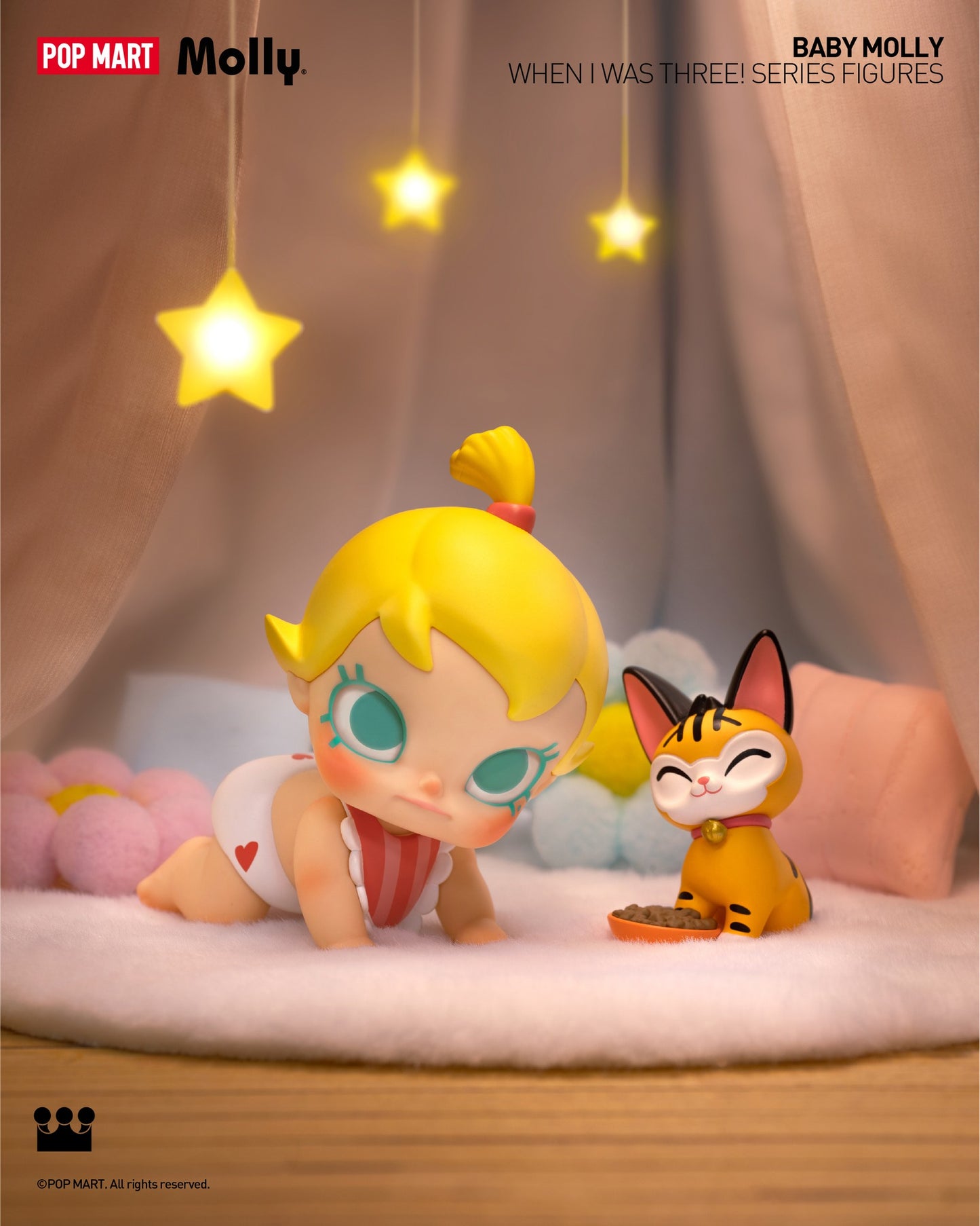 Baby Molly When I was Three！Series Figures - Mô Hình Blind Box Pop Mart Chính Hãng