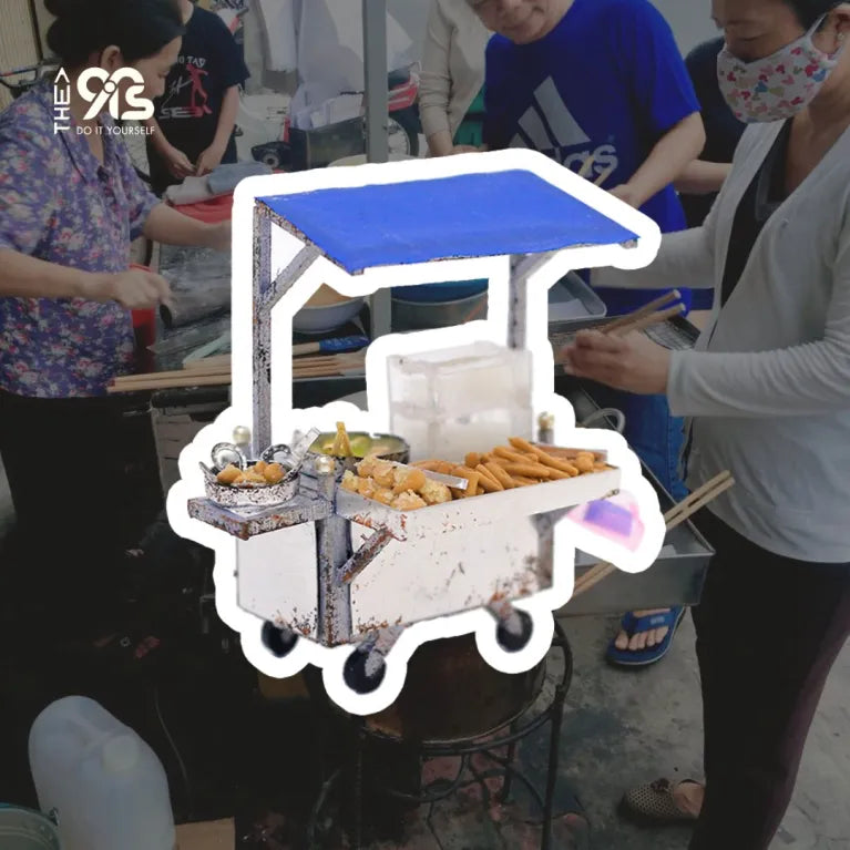 Xe Bánh Tiêu - Nam Châm Hít Tủ Lạnh (Handmade)