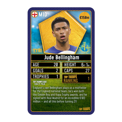 World Football Stars Top 200 - Pack 1 Top Trumps Card Game - Thẻ bài Bóng đá Sưu tầm Winning Moves - Hình ảnh chi tiết 2