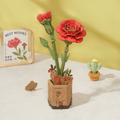 Rowood Wooden Flower Bouquet Set - Bộ lắp ráp bó hoa gỗ 3D - Rolife TW01H