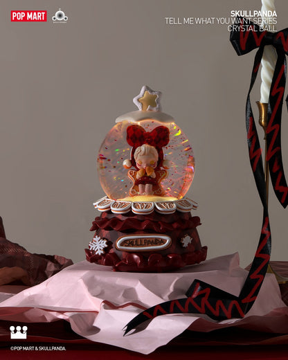 SKULLPANDA Tell Me What You Want Series-Crystal Ball Quả Cầu Pha Lê Art Toy Pop Mart