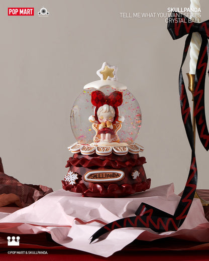 SKULLPANDA Tell Me What You Want Series-Crystal Ball Quả Cầu Pha Lê Art Toy Pop Mart