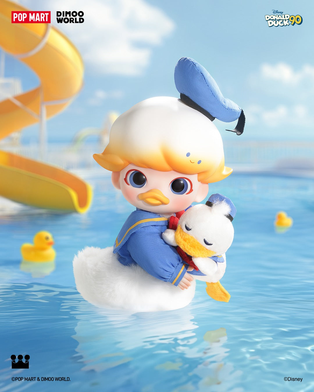 DIMOO Donald Duck 1/8 Action Figure - Mô Hình Hành Động Chính Hãng Pop Mart - Góc nhìn khác 3