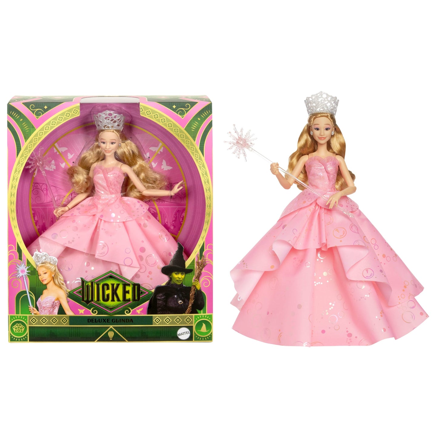 Wicked Deluxe Glinda Fashion Doll and Accessories - Búp Bê Thời Trang Cao Cấp - Mattel - Hình ảnh bổ sung 9