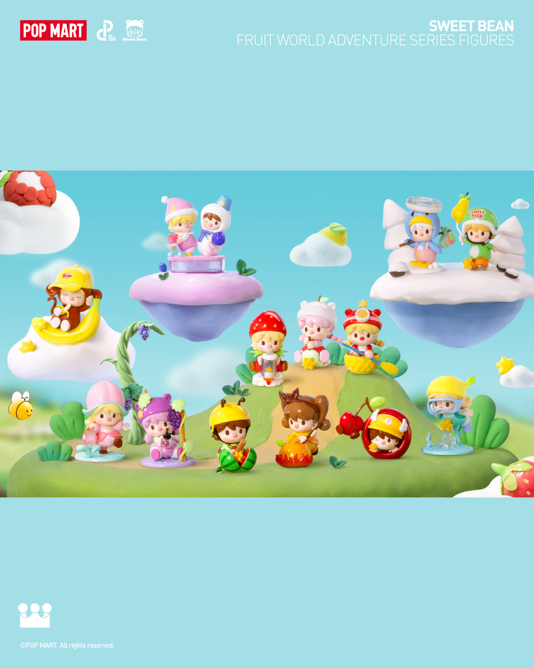Sweet Bean Fruit World Adventure Series Figures - Mô Hình Blind Box - Pop Mart - Hình ảnh sản phẩm