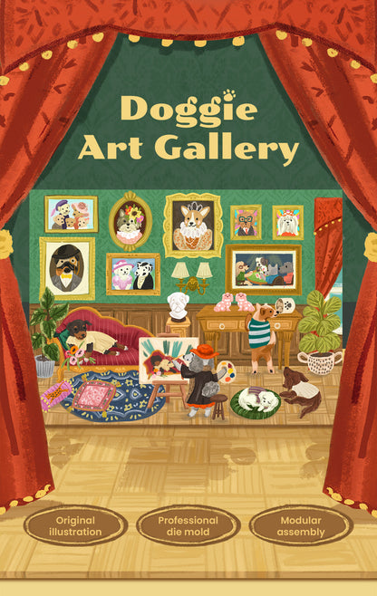 Rolife Doggie Art Gallery 1000 Piece Jigsaw Puzzle PT008 - Tranh ghép hình 1000 mảnh - Rolife PT008