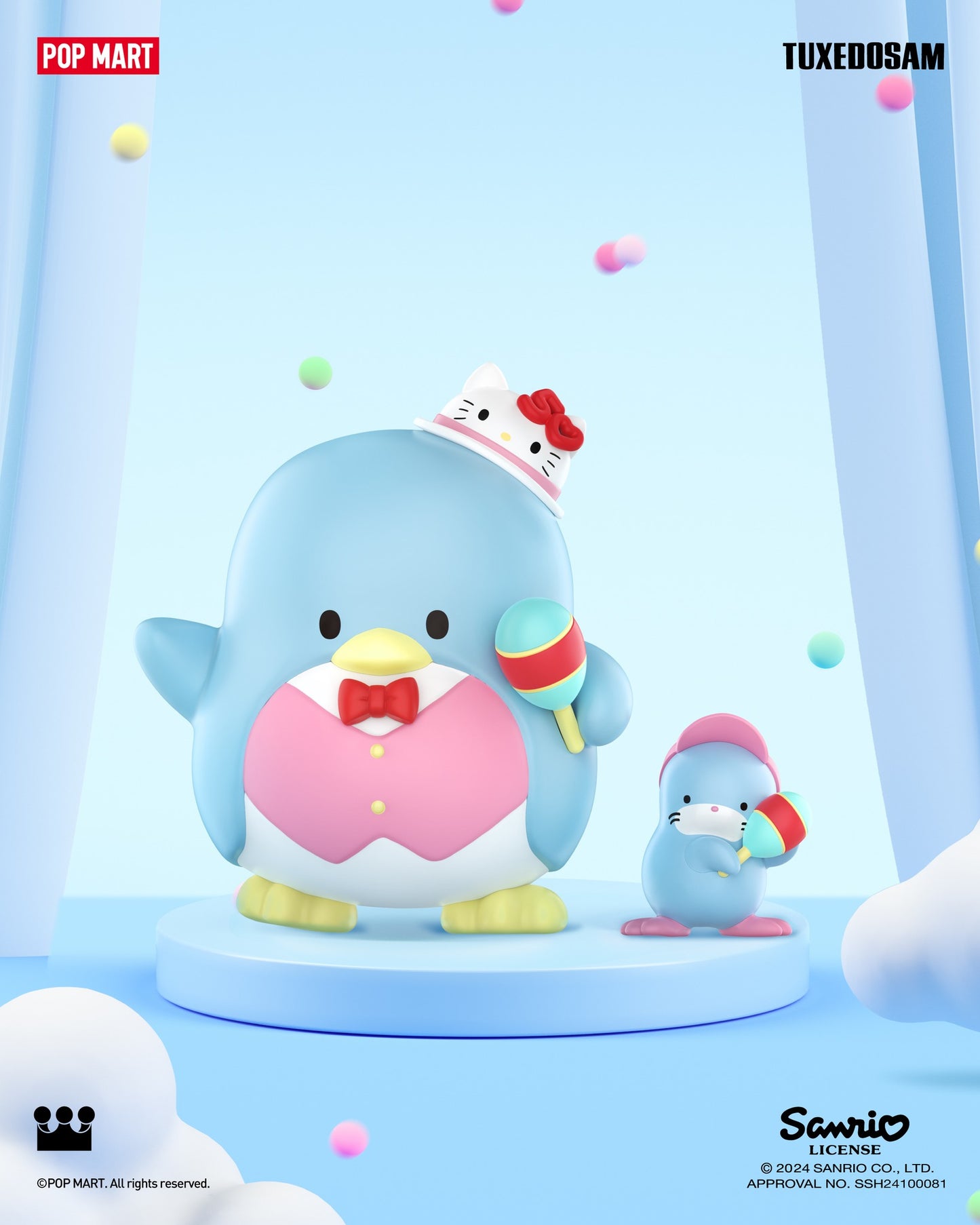 Sanrio characters Hello Kitty 50th Anniversary Series Figures Mô hình Blind Box Pop Mart