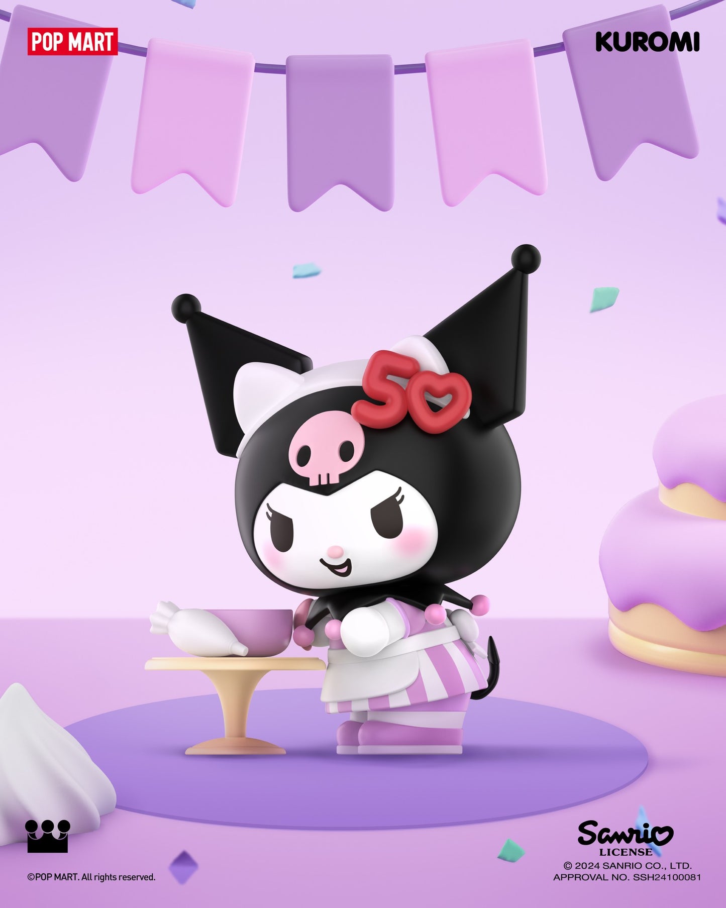 Sanrio characters Hello Kitty 50th Anniversary Series Figures Mô hình Blind Box Pop Mart