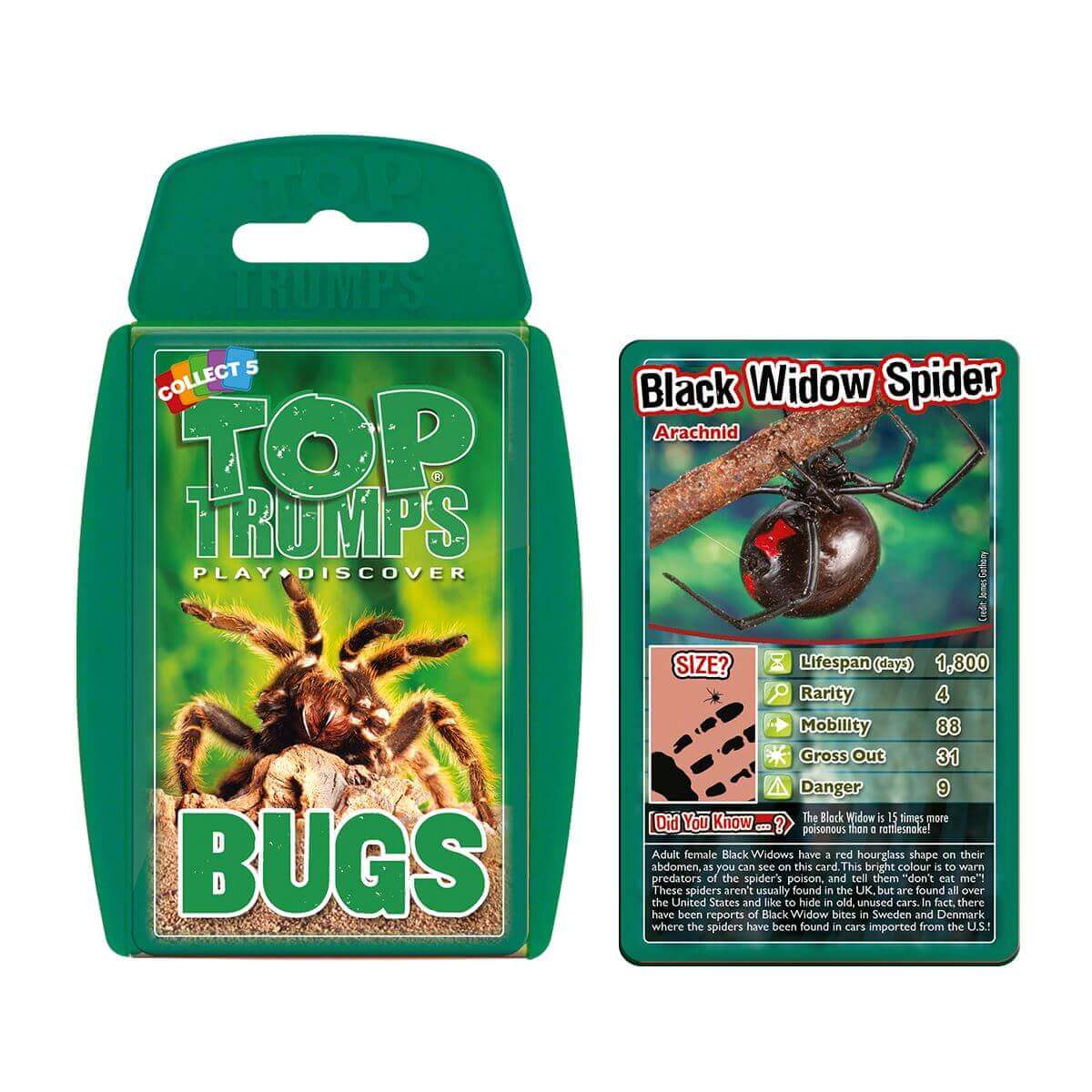 Creepy Crawlies Top Trumps 3 Pack Card Game Bundle - Bộ 3 Gói Bài Thẻ Sinh Vật Đáng Sợ - Winning Moves - Hình ảnh bổ sung 4