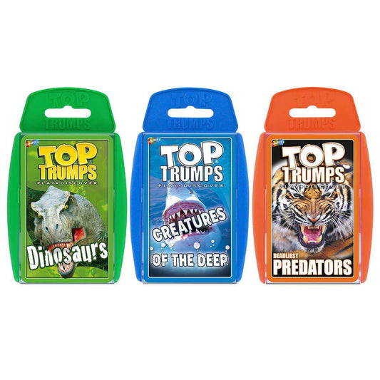 Deadliest Predators Top Trumps 3 Pack Card Game Bundle - Bộ 3 Trò Chơi Thẻ Bài Động Vật Săn Mồi - Winning Moves - Hình ảnh sản phẩm