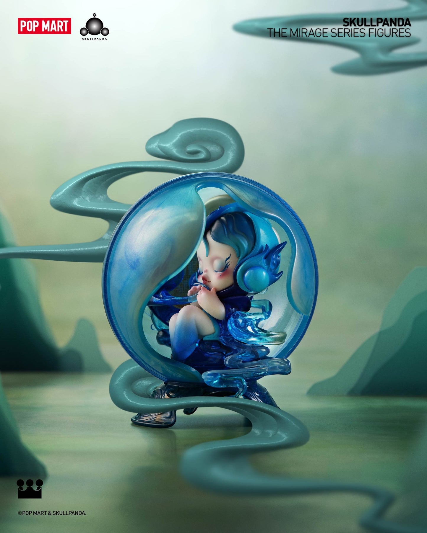 SKULLPANDA The Mirage Series Figures - Mô hình Blindbox Art Toy Pop Mart