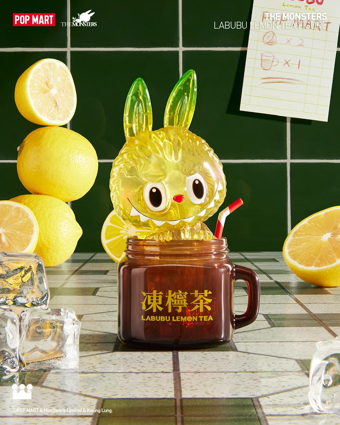 Labubu Lemon Tea Figure - Mô Hình Art Toy Chính Hãng Pop Mart - Góc nhìn khác 3