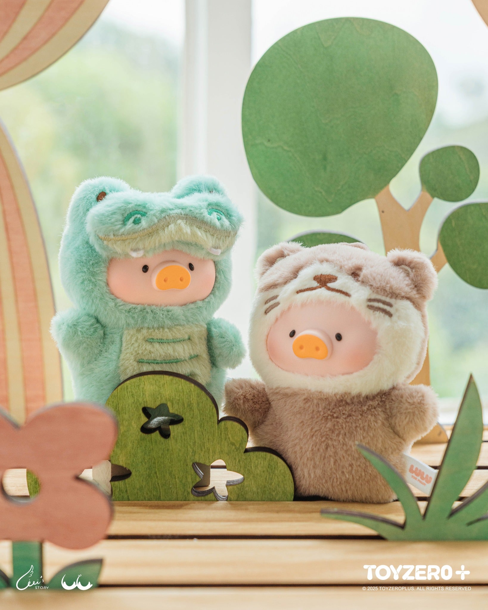 LuLu the Piggy Animal Party - Puppet Show PVC Face Plush Keychain Móc Khóa Bông Blindbox Toyzero+ - Hình ảnh bổ sung 5