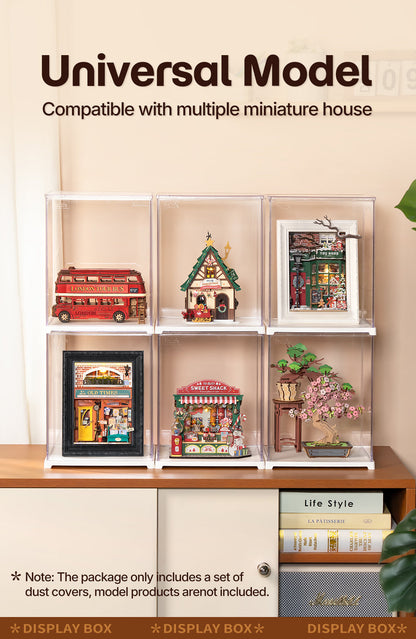 Rolife Clear Display Case Portrait Size M DF05L - Hộp trưng bày trong suốt cho Book Nook - Rolife