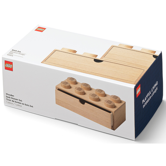 LEGO Wooden Desk Drawer 8 – Light Oak | Ngăn Kéo Để Bàn Gỗ 8 Nút LEGO - Hình ảnh sản phẩm