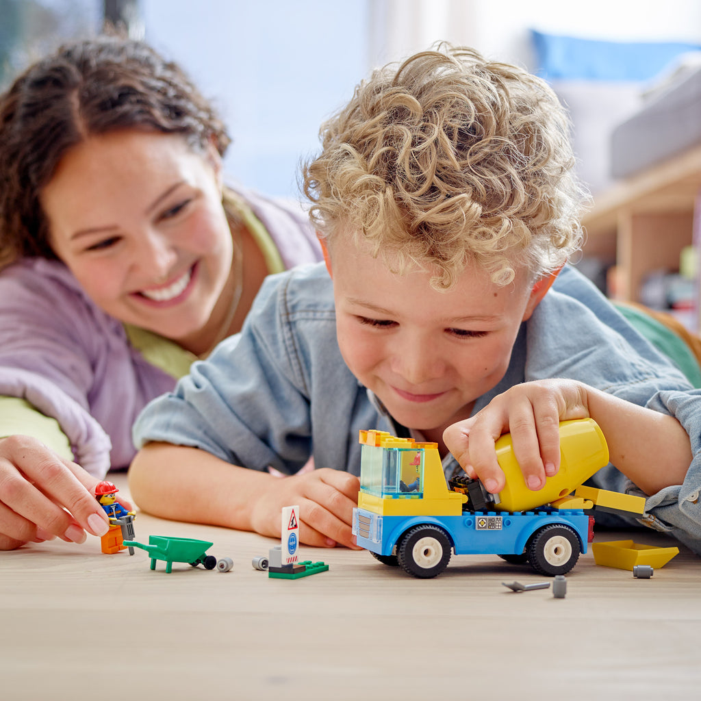 LEGO® City Cement Mixer Truck - Xe Trộn Bê Tông Chính Hãng - LEGO 60325 - Hình ảnh bổ sung 4