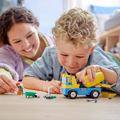 LEGO® City Cement Mixer Truck - Xe Trộn Bê Tông Chính Hãng - LEGO 60325 - Hình ảnh bổ sung 4