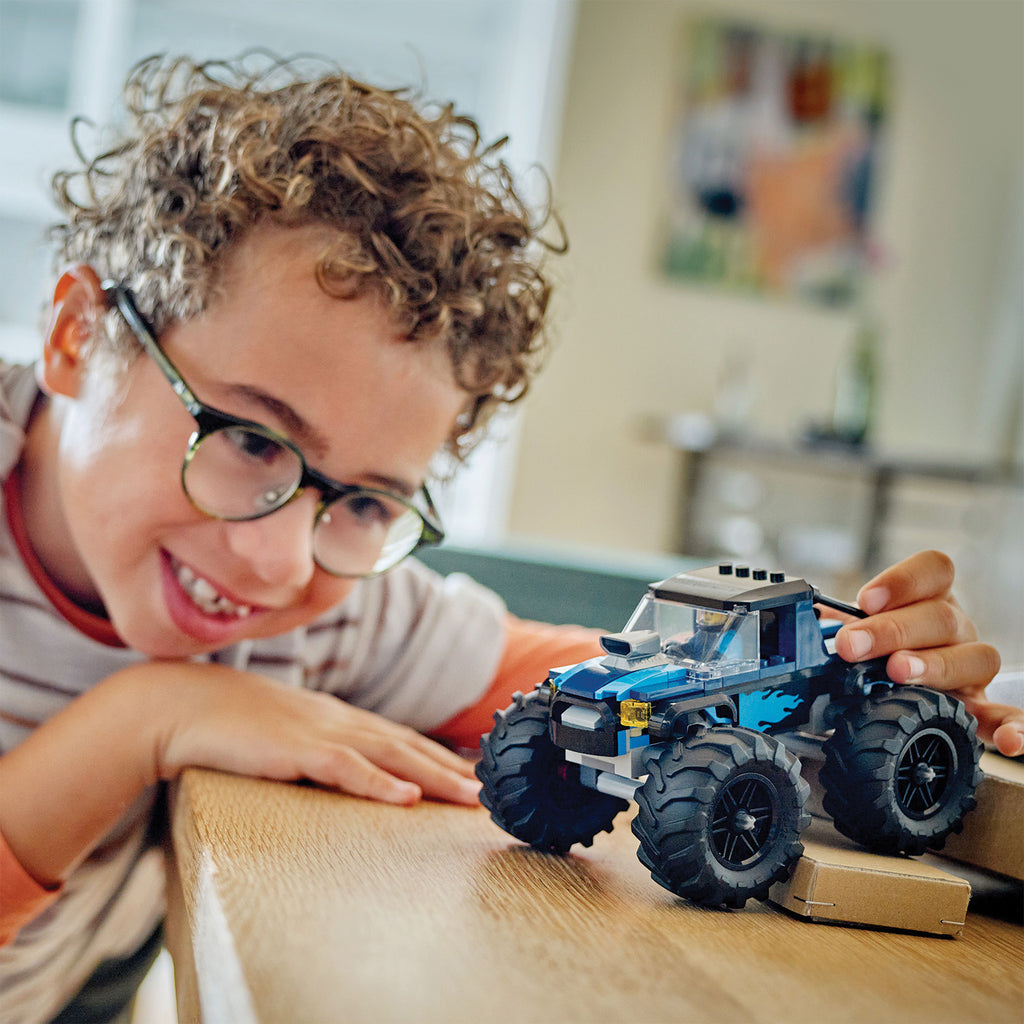 LEGO® City Blue Monster Truck - Đồ Chơi Lắp Ráp Xe Tải Quái Vật Xanh - LEGO 60402 - Hình ảnh bổ sung 4
