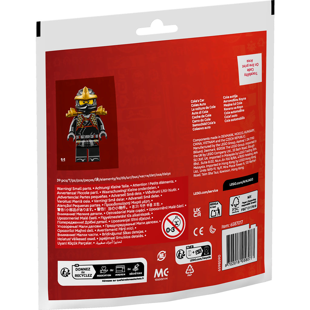 LEGO® NINJAGO® Ninja Coles Car - Xe Ninja Mini của Cole - LEGO 30723 - Hình ảnh bổ sung 4
