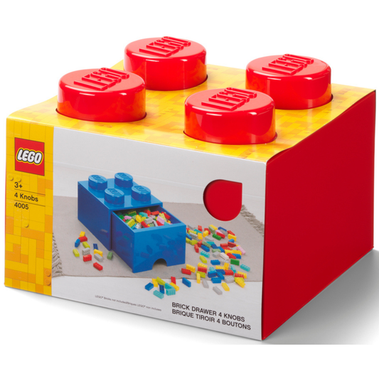 LEGO Brick Drawer 4 - Red - Ngăn Kéo Đựng Đồ Chơi Gạch Lego 4 Nút - LEGO - Hình ảnh sản phẩm