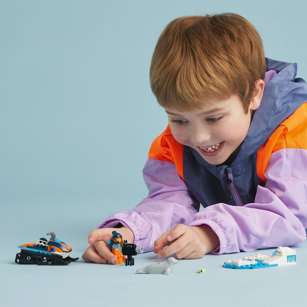 LEGO® City Arctic Explorer Snowmobile - Đồ chơi lắp ráp Xe trượt tuyết thám hiểm Bắc Cực 60376 - Hình ảnh bổ sung 4