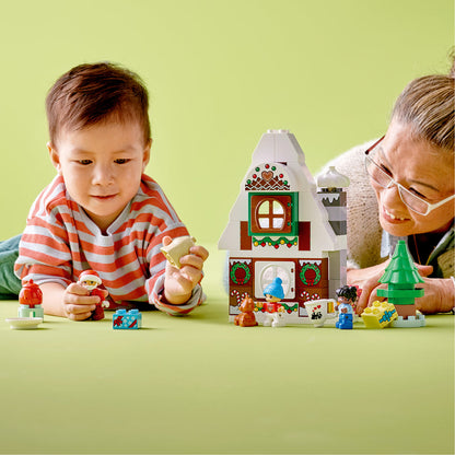 LEGO® DUPLO™ Santa's Gingerbread House - Đồ chơi lắp ráp Ngôi Nhà Bánh Gừng Giáng Sinh LEGO 10976 - Hình ảnh bổ sung 4