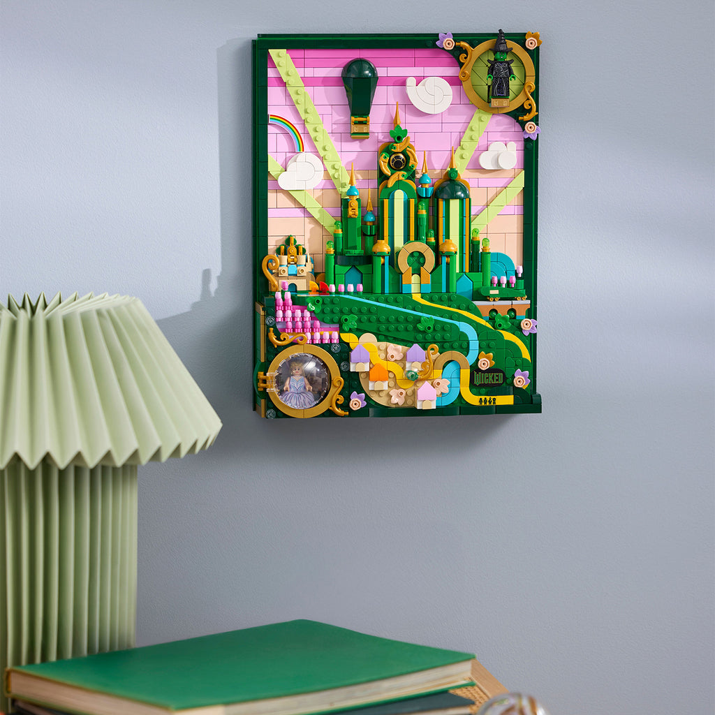 LEGO® Wicked Emerald City Wall Art - Tranh Treo Tường 3D Thành Phố Ngọc Lục Bảo LEGO 75685 - Hình ảnh bổ sung 4