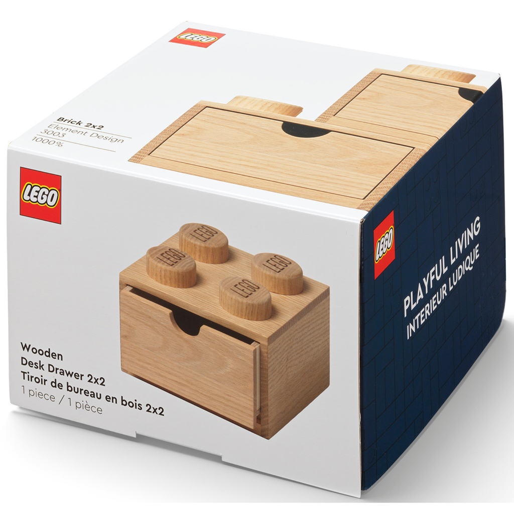 LEGO Wooden Desk Drawer 4 – Light Oak - Ngăn Kéo Để Bàn Gỗ Tự Nhiên - LEGO - Hình ảnh sản phẩm