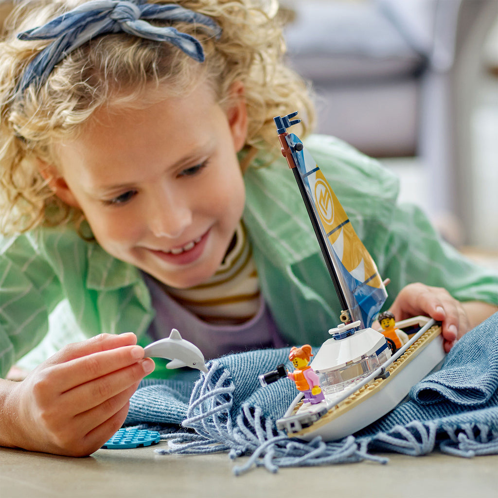 LEGO® City Sailboat - Đồ Chơi Lắp Ráp Thuyền Buồm LEGO 60438 - Hình ảnh bổ sung 4