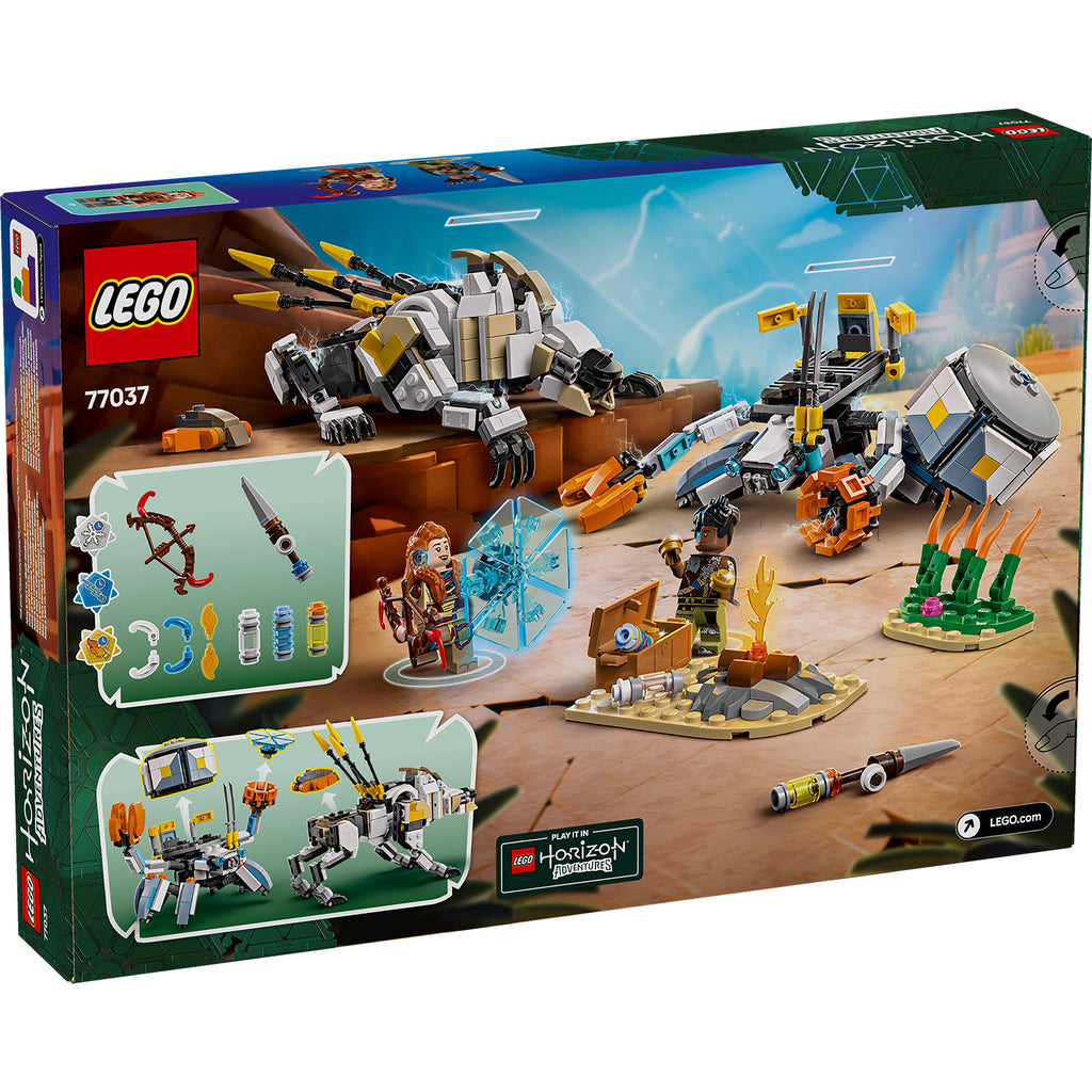 LEGO® Horizon Adventures™ Aloy & Varl vs. Shell-Walker & Sawtooth Đồ Chơi Lắp Ráp Robot 77037